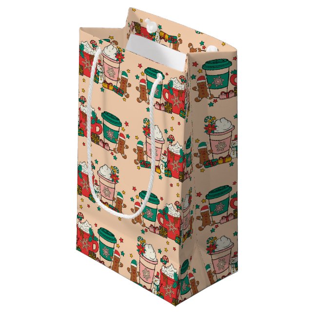 Bolsa de regalo pequeña para Apricot y café de vac (Angulo Anverso)