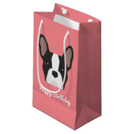 Bolsa de regalo pequeña para Bulldog francés blanc