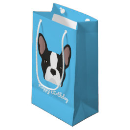 Bolsa de regalo pequeña para Bulldog francés blanc