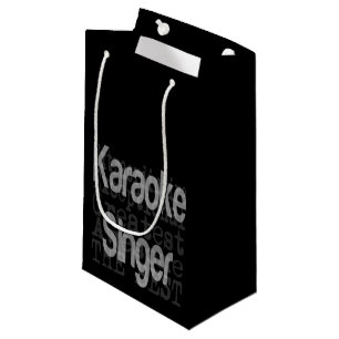 Bolsa de regalo pequeña para cantante de karaoke