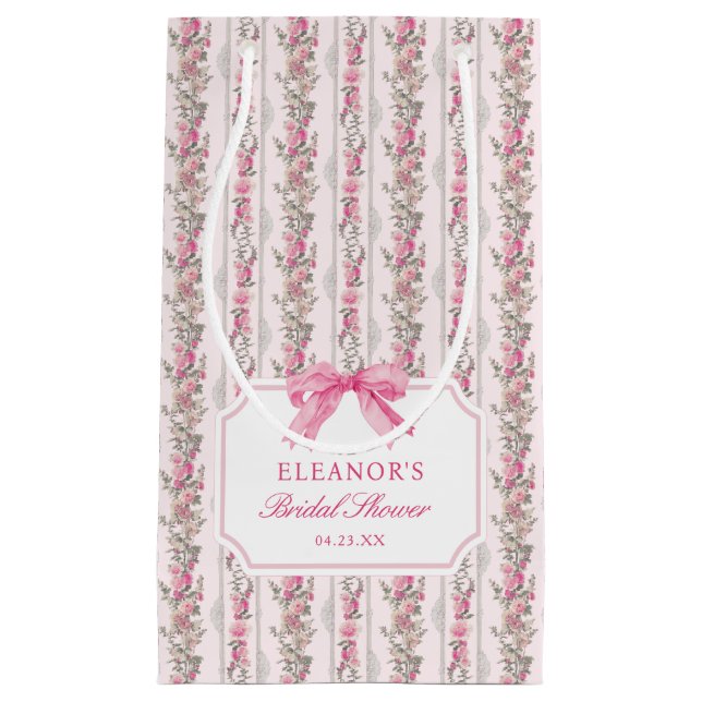 Bolsa de regalo pequeña para ducha de novia Coquet (Anverso)