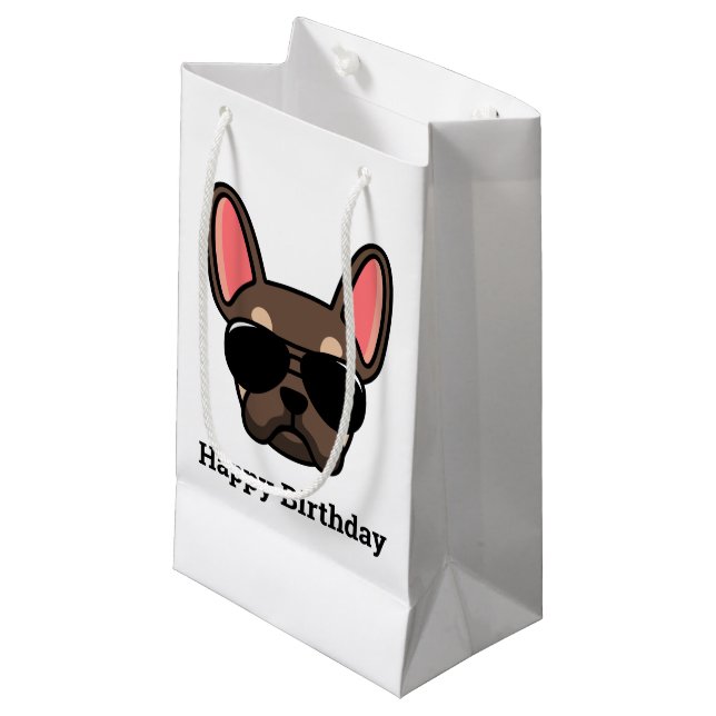 Bolsa de regalo pequeña para el Bulldog francés Cu (Angulo Anverso)