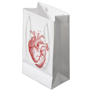 Bolsa de regalo pequeña para el corazón anatómi