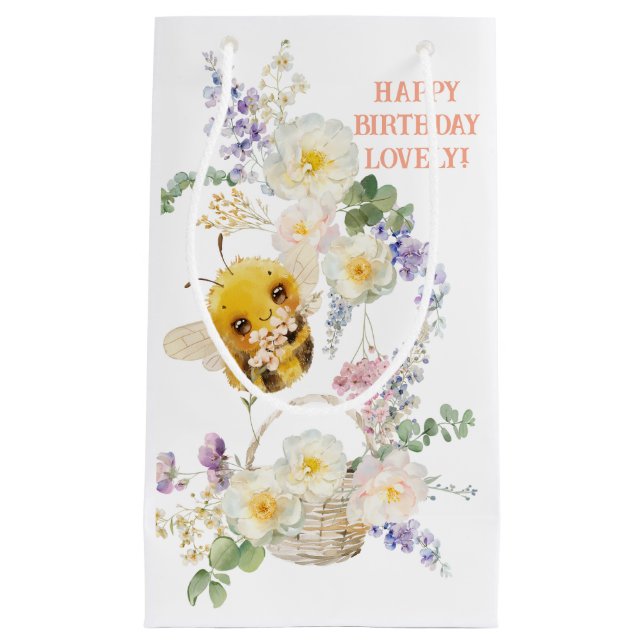 Bolsa de regalo pequeña para la abeja encantadora (Anverso)