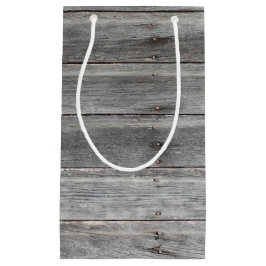 Bolsa De Regalo Pequeña Pared de madera resistida rústica