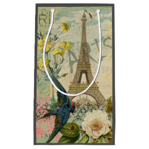 Bolsa De Regalo Pequeña París Francia Viaje Viaje Viejo Pintura de Arte An
