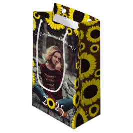 Bolsa De Regalo Pequeña Partido de Graduación del País Sunflowers