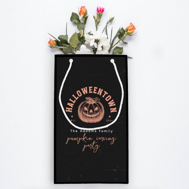 Bolsa De Regalo Pequeña Partido Halloween Negro, Naranja de calabaza moder (Subido por el creador)