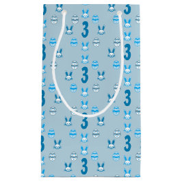 Bolsa De Regalo Pequeña Pascua Azul 3 cumpleaños