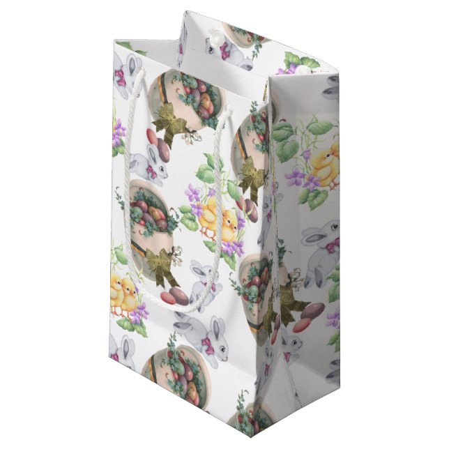 Bolsa De Regalo Pequeña Pascua de Vintage (Angulo Anverso)
