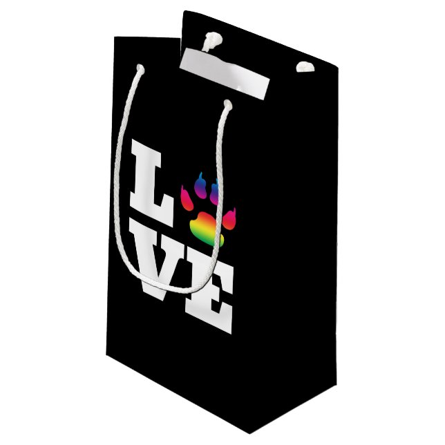 Bolsa De Regalo Pequeña Pasta arcoiris (Angulo reverso)