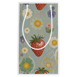 Bolsa De Regalo Pequeña Pastel Floral y Berry Delight