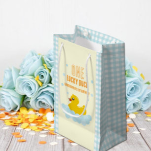Bolsa De Regalo Pequeña Pato 1 cumpleaños