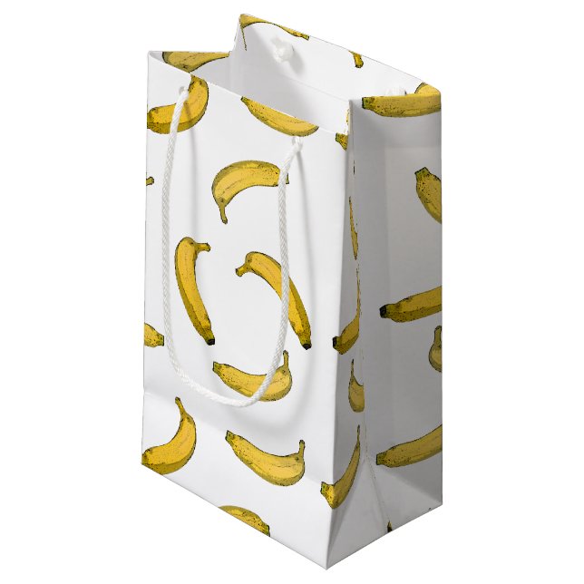 Bolsa De Regalo Pequeña Patrón de banana (Angulo Anverso)