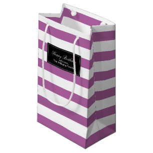 Bolsa De Regalo Pequeña Patrón de bandas puras orquídeas