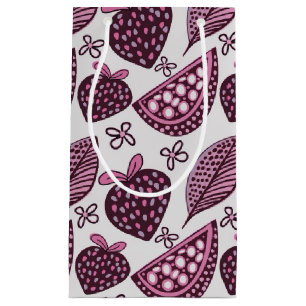 Bolsa De Regalo Pequeña Patrón de Berry y Fruity de moda