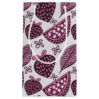 Bolsa De Regalo Pequeña Patrón de Berry y Fruity de moda