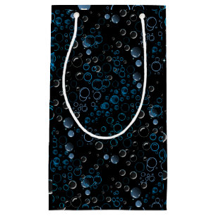 Bolsa De Regalo Pequeña Patrón de burbujas 01 Black BG