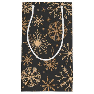 Bolsa De Regalo Pequeña Patrón de copo de nieve