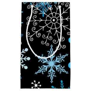 Bolsa De Regalo Pequeña Patrón de copo de nieve