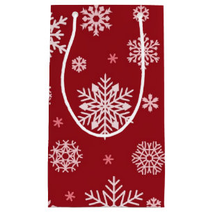 Bolsa De Regalo Pequeña Patrón de copo de nieve