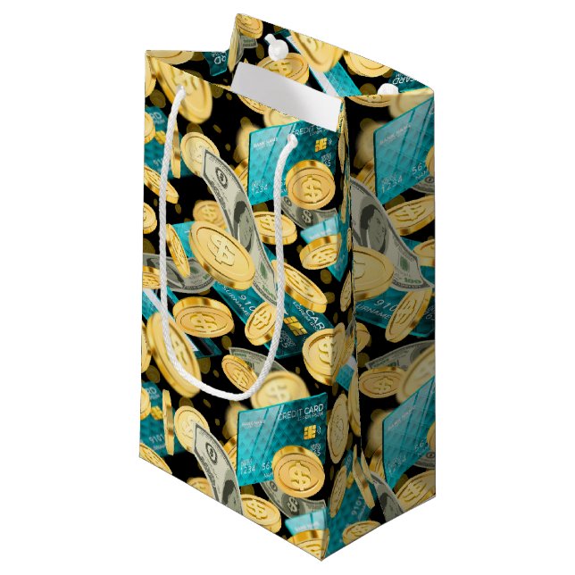 Bolsa De Regalo Pequeña Patrón de dinero 2 (Angulo Anverso)