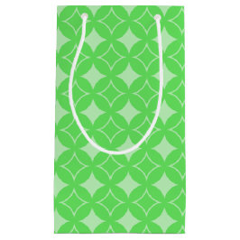 Bolsa De Regalo Pequeña Patrón de envío verde limón