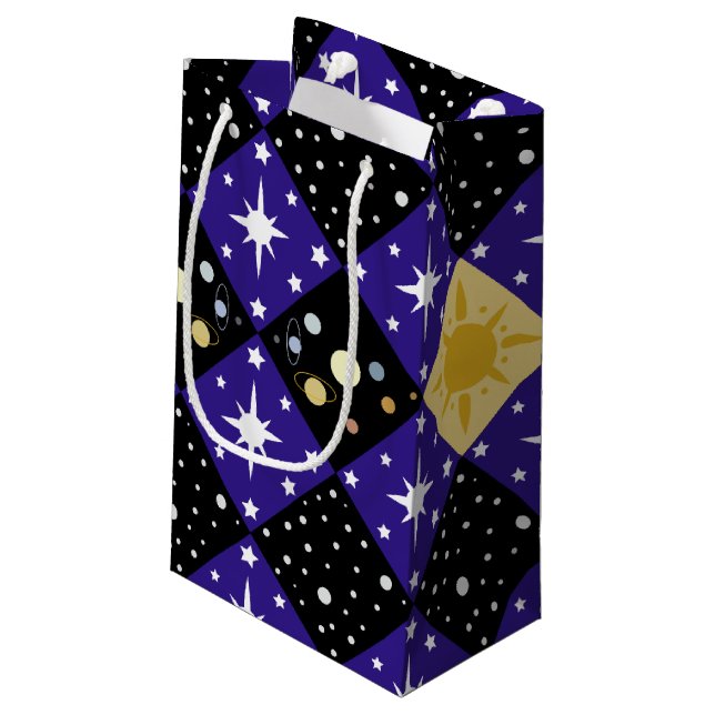 Bolsa De Regalo Pequeña Patrón de espacio (Angulo reverso)