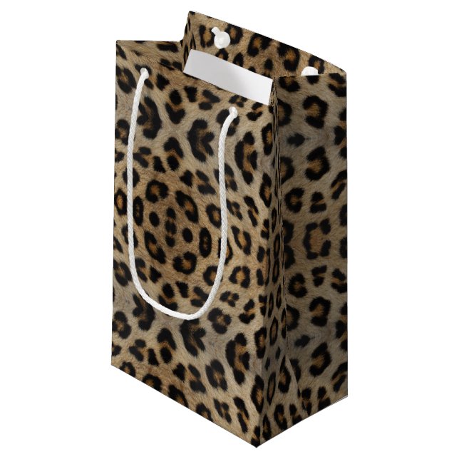 Bolsa De Regalo Pequeña Patrón de estampado de animal de piel de leopardo  (Angulo Anverso)