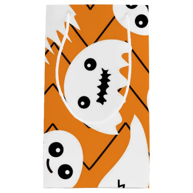 Bolsa De Regalo Pequeña Patrón de fantasma (Anverso)
