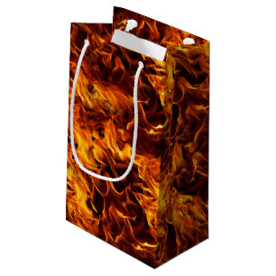 Bolsa De Regalo Pequeña Patrón de fuego y llama