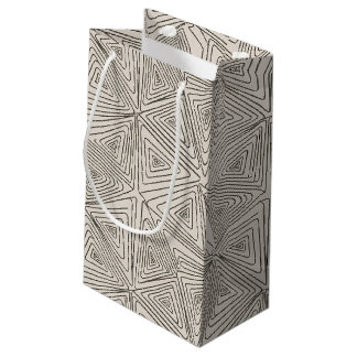 Bolsa De Regalo Pequeña Patrón de geometría de línea bohemia