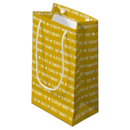 Bolsa De Regalo Pequeña Patrón de graduación de la promoción 2026 en negri