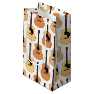 Bolsa De Regalo Pequeña Patrón de Guitars acústicos