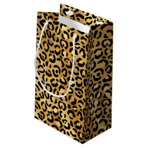 Bolsa De Regalo Pequeña Patrón de impresión de leopardo salvaje y exótico