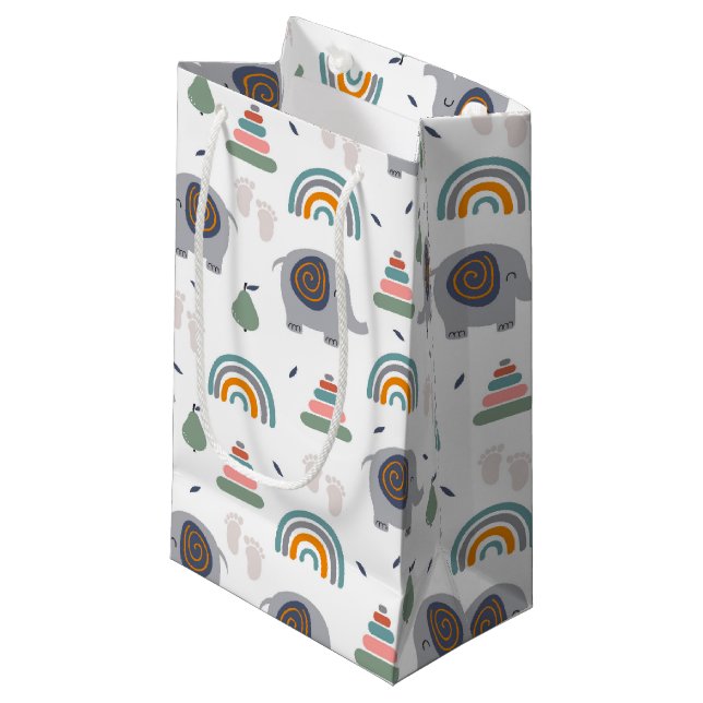 Bolsa De Regalo Pequeña Patrón de juguete de bebé (Angulo Anverso)