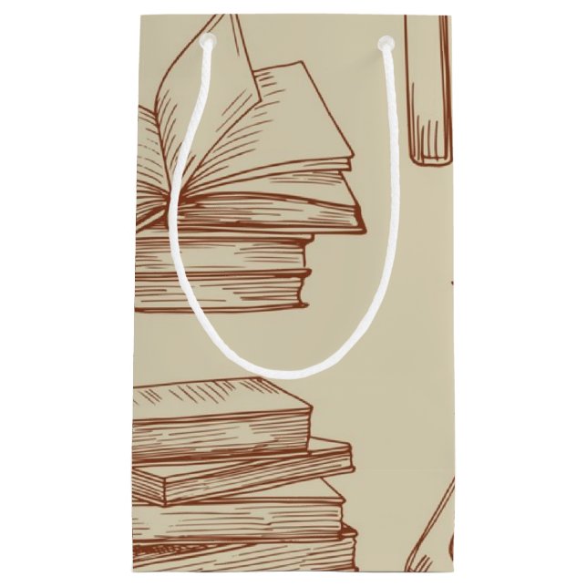 Bolsa De Regalo Pequeña Patrón de libro (Anverso)
