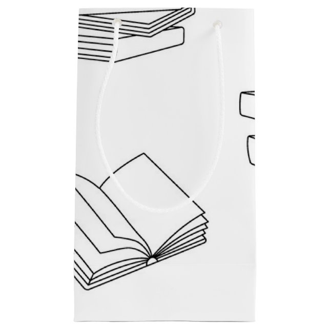 Bolsa De Regalo Pequeña Patrón de libro (Anverso)