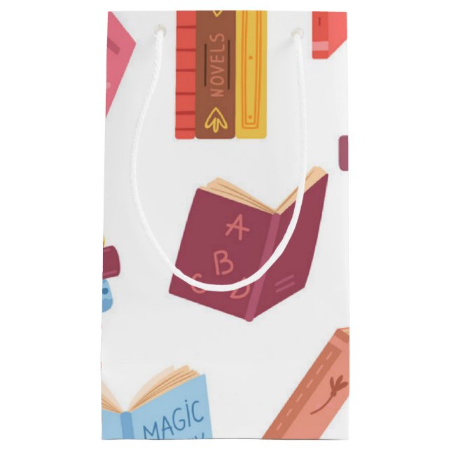 Bolsa De Regalo Pequeña Patrón de libro (Anverso)