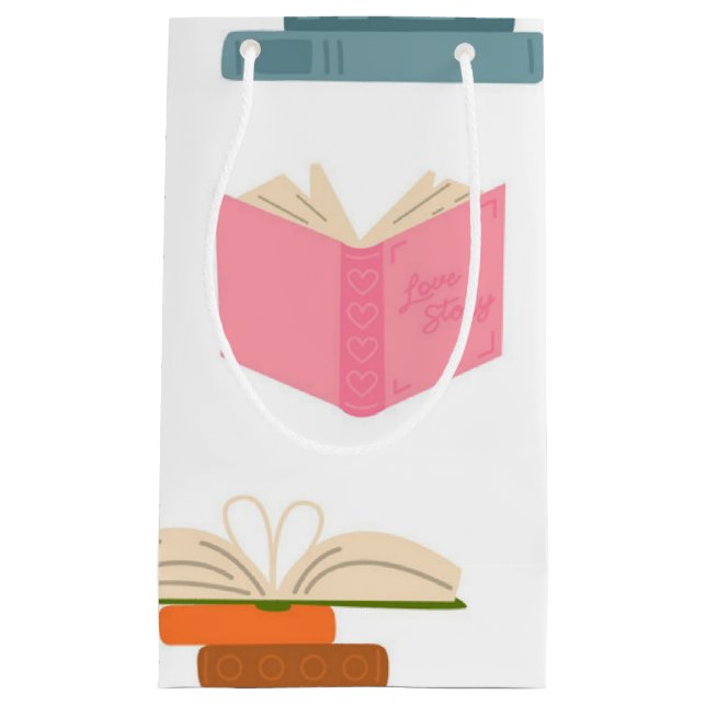 Bolsa De Regalo Pequeña Patrón de libro (Anverso)