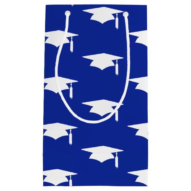 Bolsa De Regalo Pequeña Patrón de límites de graduación azules - Graduació (Anverso)