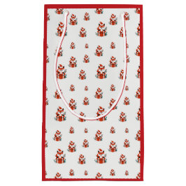 Bolsa De Regalo Pequeña Patrón de navidades - Patrón transparente de zorro