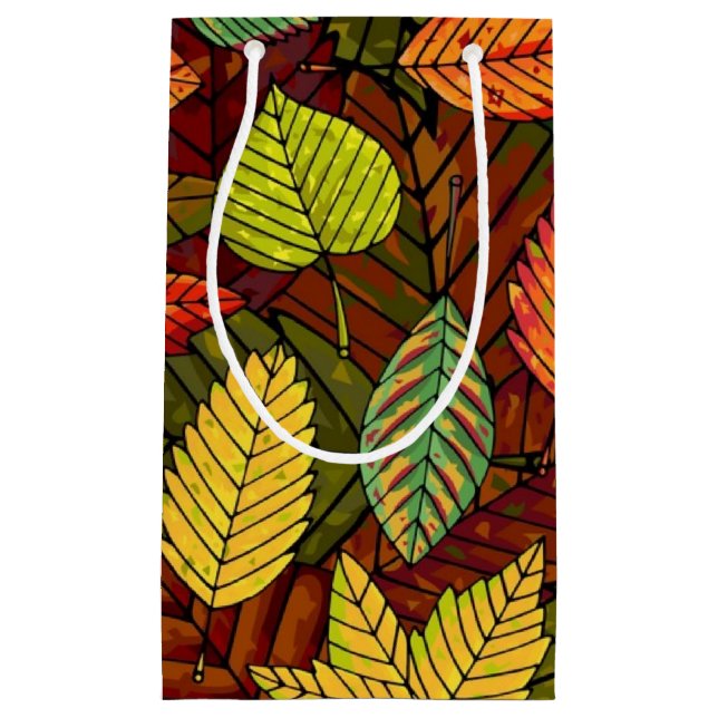 Bolsa De Regalo Pequeña Patrón de otoño (Anverso)