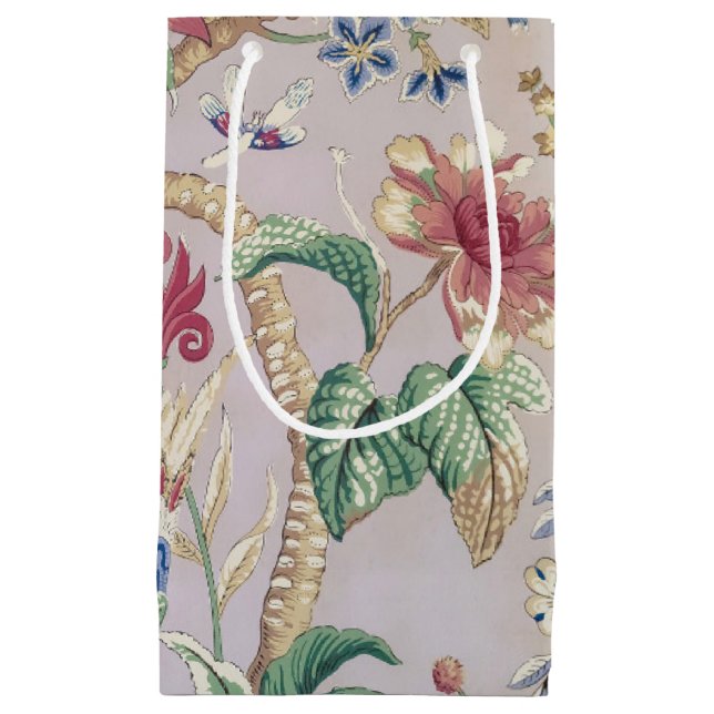 Bolsa De Regalo Pequeña Patrón de papel tapiz anticuado (Anverso)