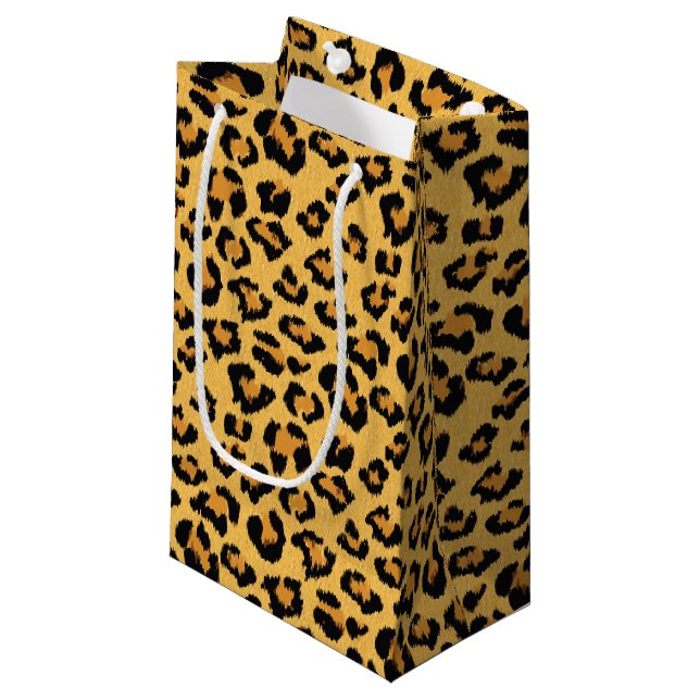 Bolsa De Regalo Pequeña Patrón de Pieles de imitación Leopardo o Jaguar (Angulo Anverso)