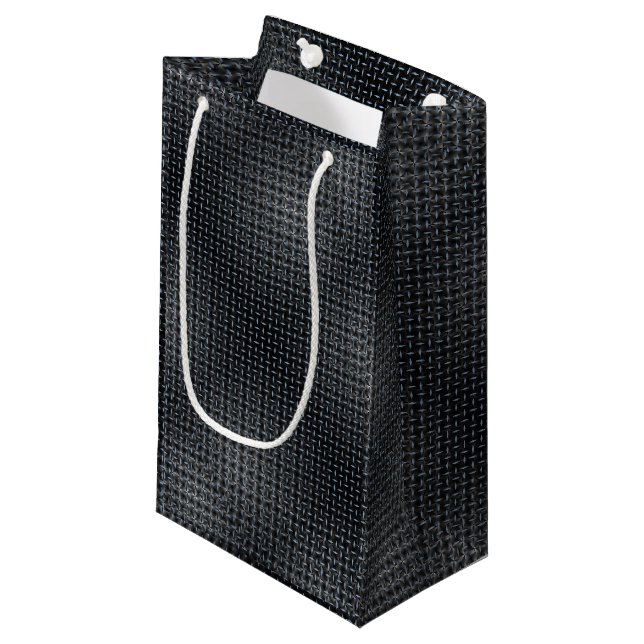 Bolsa De Regalo Pequeña Patrón de placa metalizado 02 (Angulo Anverso)