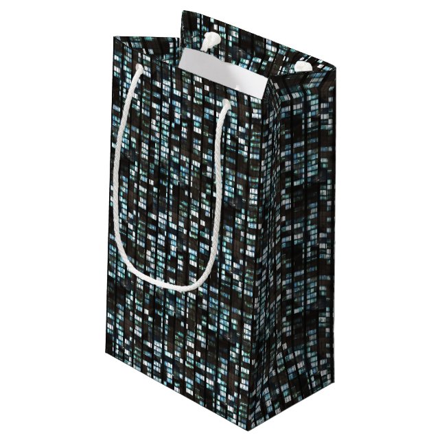 Bolsa De Regalo Pequeña Patrón de ventanas iluminado (Angulo reverso)