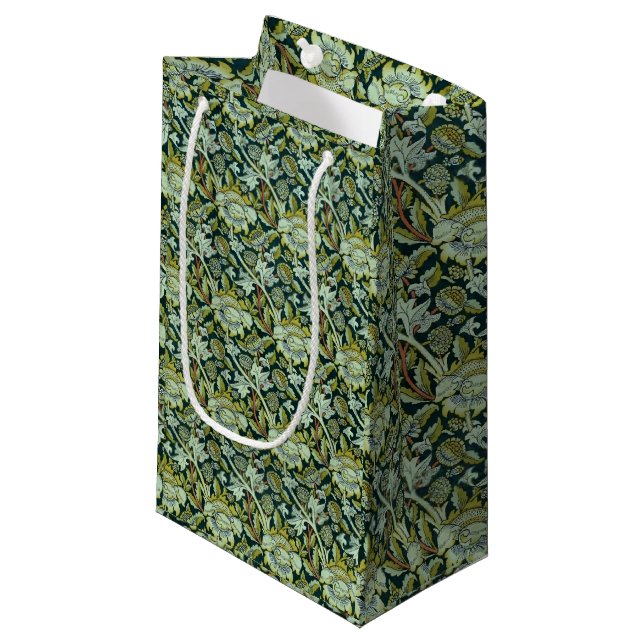 Bolsa De Regalo Pequeña Patrón de Wey Floral de William Morris (Angulo Anverso)