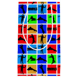 Bolsa De Regalo Pequeña Patrón de zombis coloridos