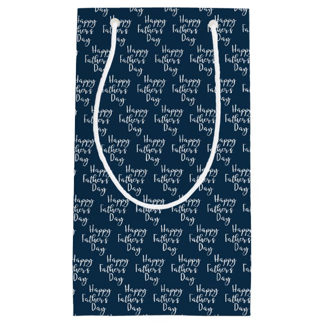 Bolsa De Regalo Pequeña Patrón del Día del Padre Feliz (Anverso)